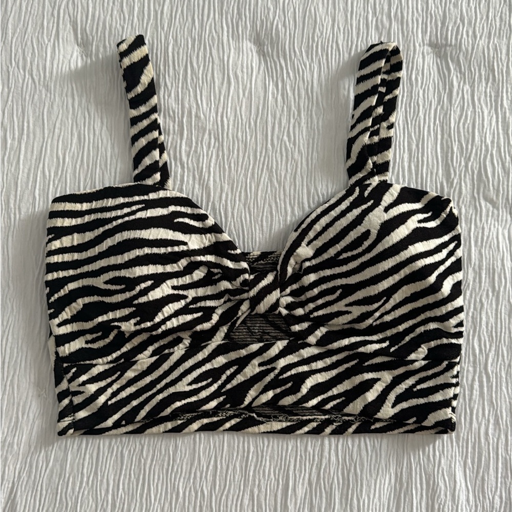 ZEBRA PRINT cropped top Cami 🦓
